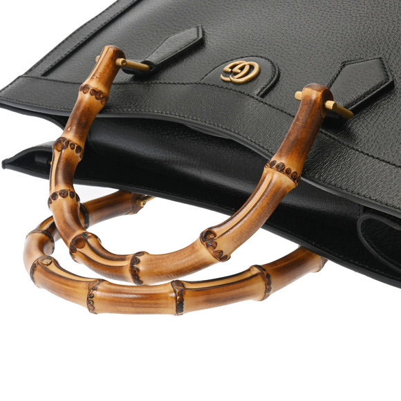 Gucci Diana Tote Black Leather Bag - Picture 3 of 9